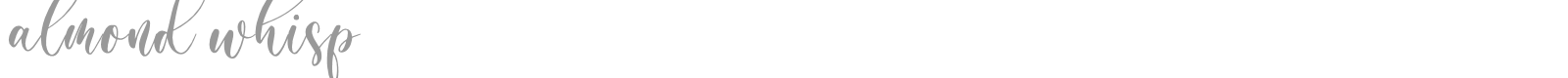 Almond Whisp font preview